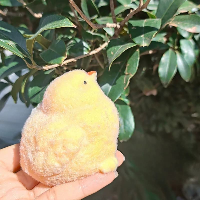 Cute Yellow Chick Squishy Squeeze Toy Soft Stress Relief Fidget Plaything Ideal Holiday Party Gift For Children Adults Leisure Play