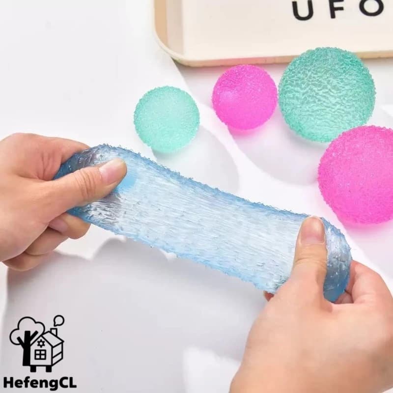 2pcs Colorful Taba Grass Ball Squishy Toy Slow Rising Maltose Gel Squeeze Toy Textured Fidget Stress Ball ADHD Anxiety Relief Kids Adults Office Desk Decor Birthday Christmas Halloween Thanksgiving New Year Party Favors Gift Stocking Stuffers