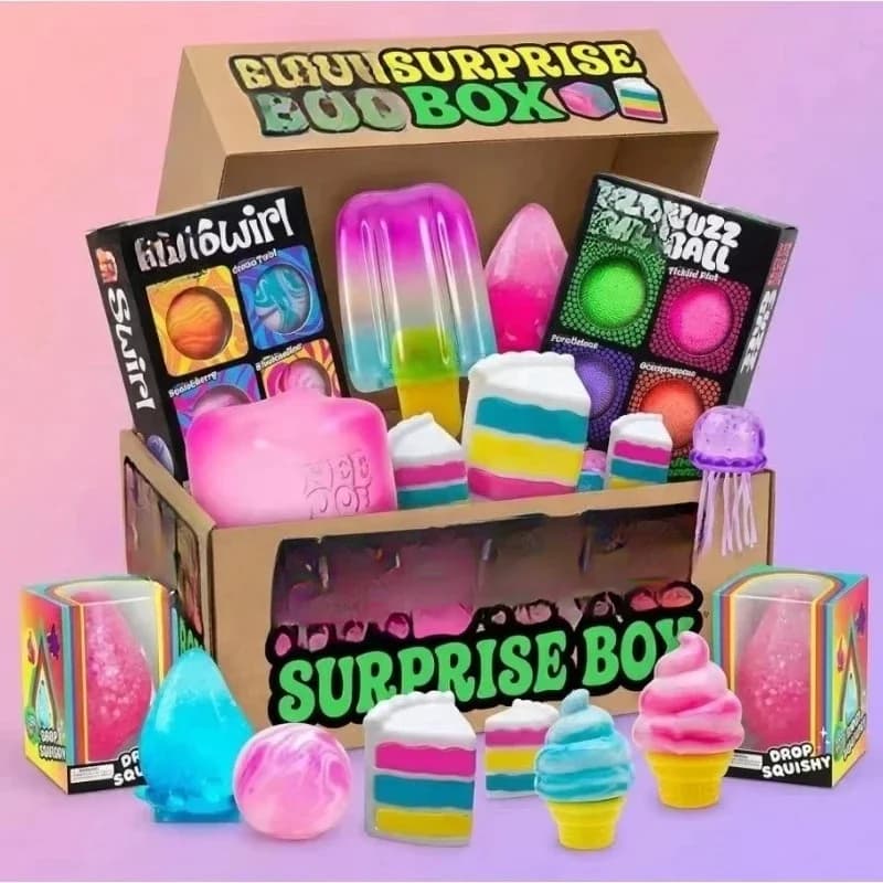 Slow Rising Squishy Blind Box – Soft Mochi Sensory Fidget, Squeeze Stress Relief Toy, Surprise Calming Gift Set